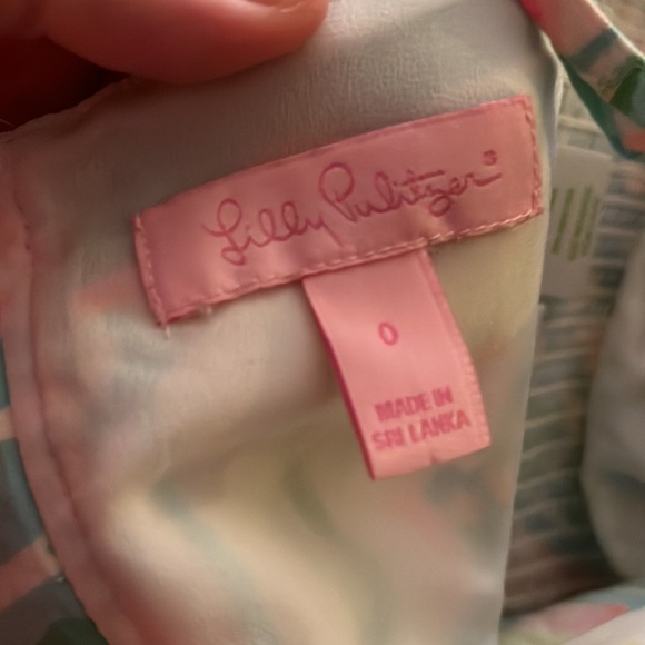 Lilly Pulitzer Linnea Salt and Sea Multicolored Crop Top and Short Set Size 0 - Picture 14 of 16